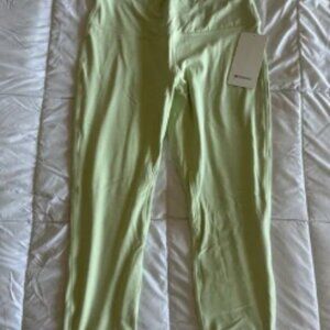 New Lululemon Align High-Rise Crop 23" Size 12 LW6BGLS KOGR Green NWT